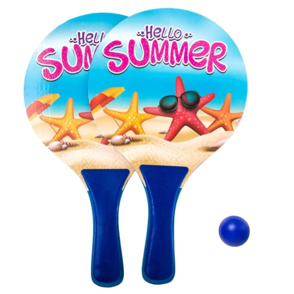Strand ping-pong szett Hello Summer kék