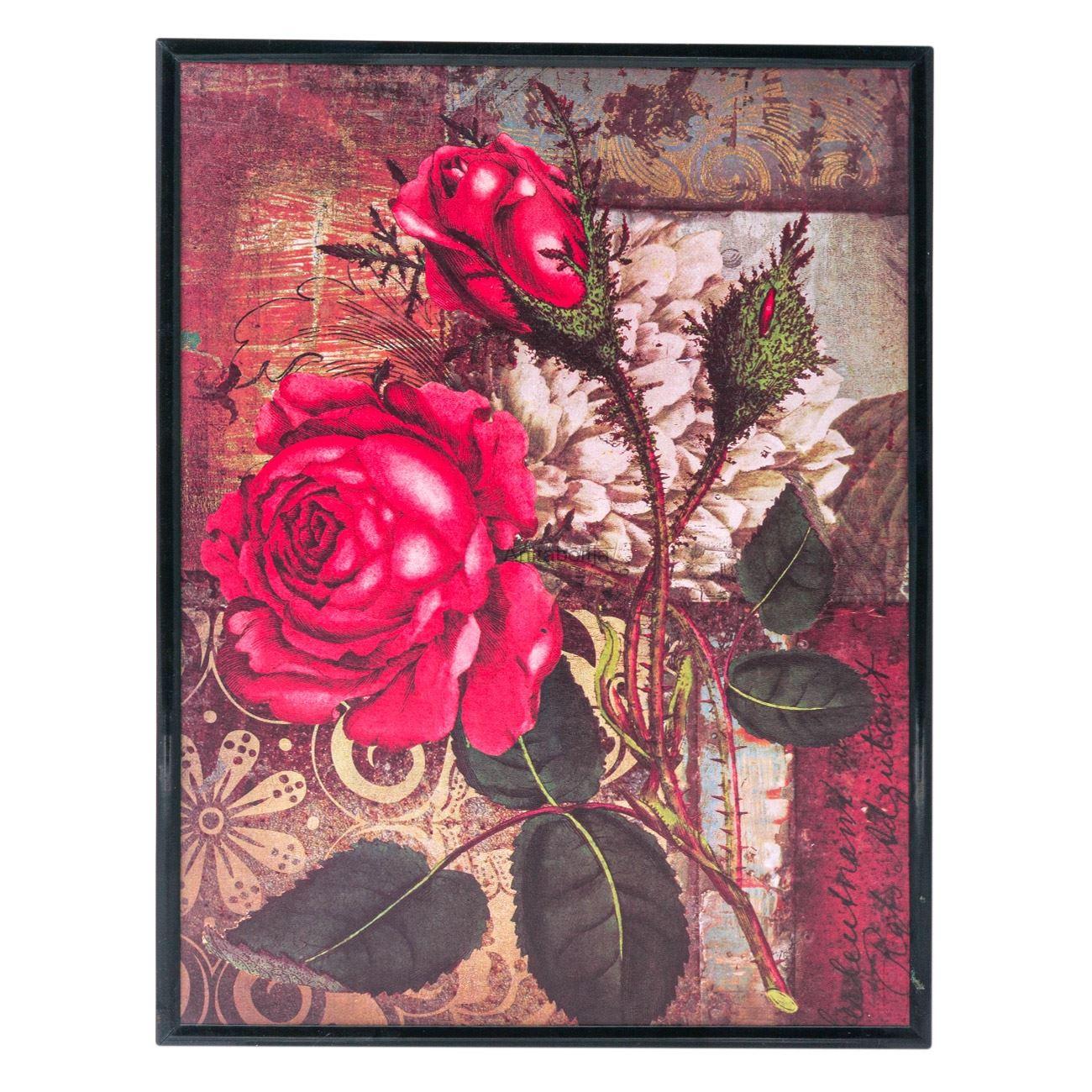 Rózsa fali kép 22x29 cm
