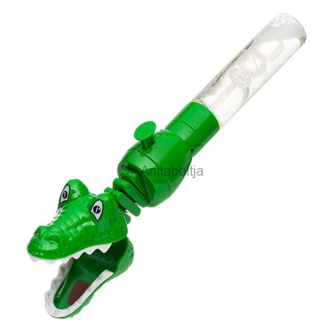 Zöld krokodil buborékfújó 40 ml