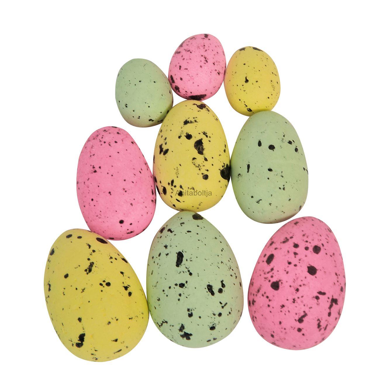 Húsvéti tojás dekoráció 60 db-os rózsaszín
