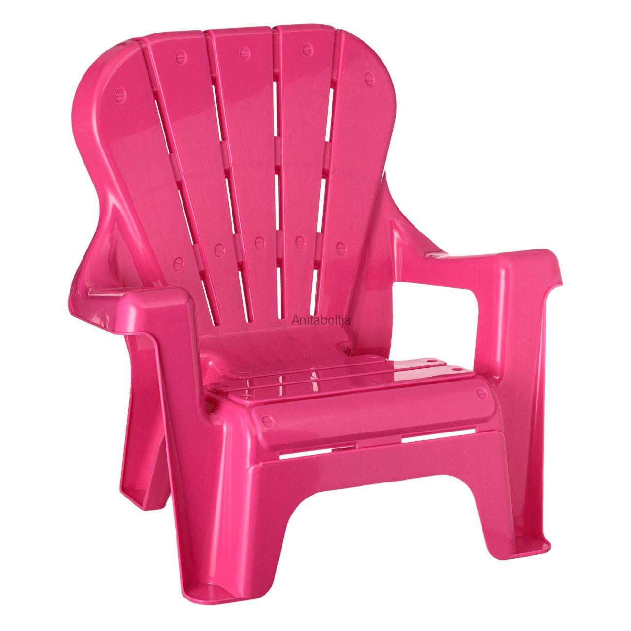 Szék Gyermek fotel műanyag fukszia 45x33x45 cm
