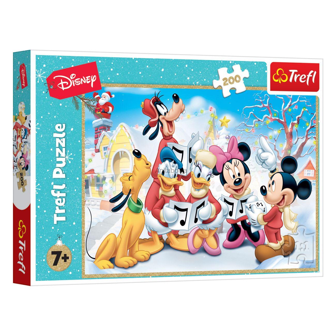 Mickey és barátai 200 db-os karácsonyi puzzle