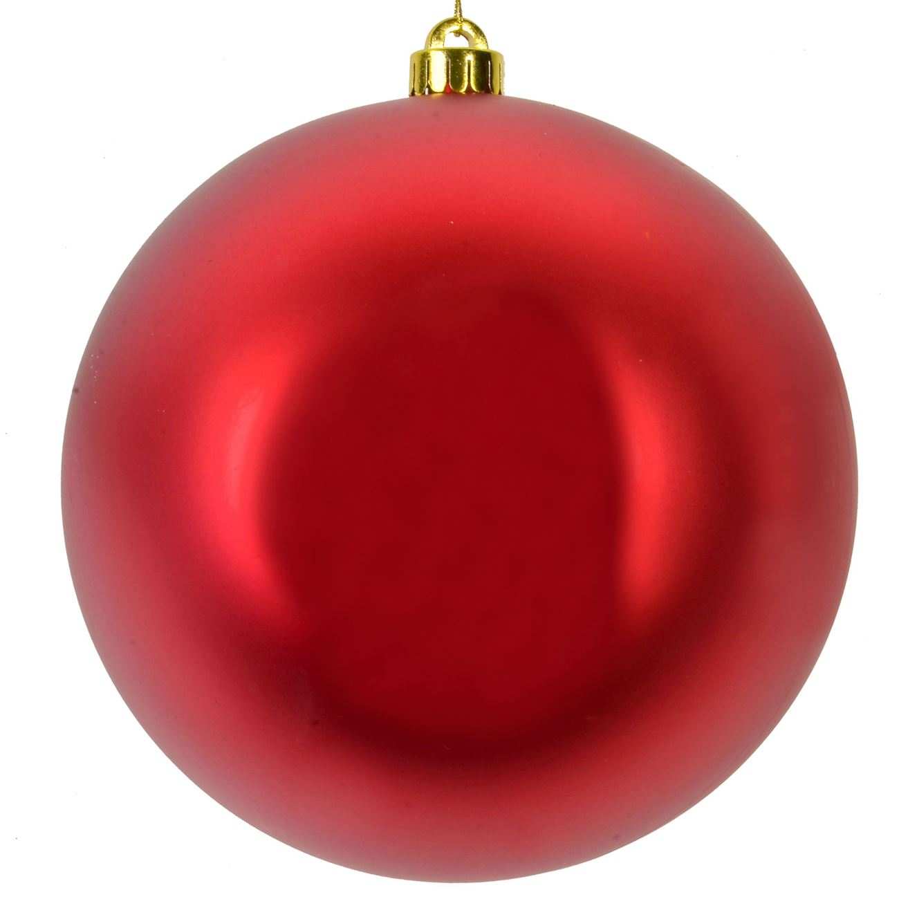 Karácsonyi matt vörös gömb 20 cm