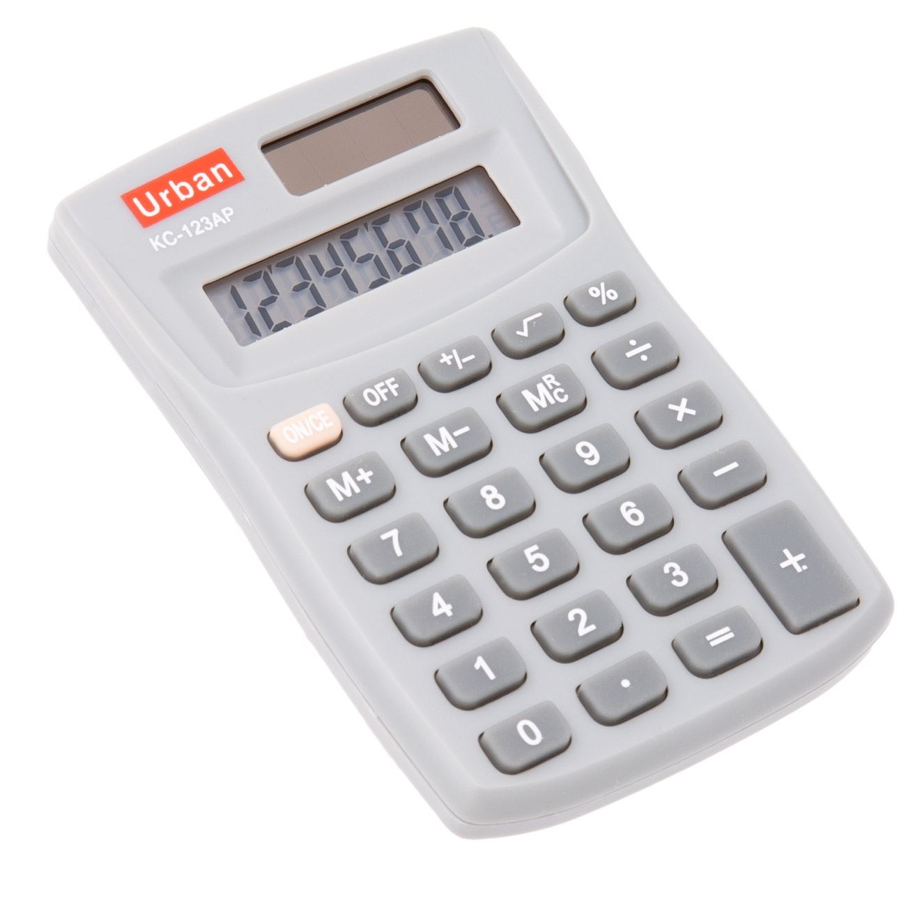 Mini URBAN szürke 8 számjegyű számológép