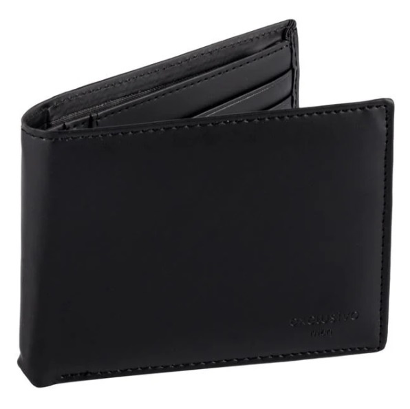 Férfi pénztárca fekete 13x10 cm