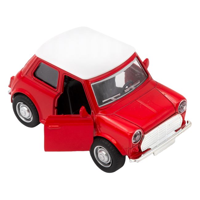 Autó Mini Cooper Piros fém 1:36