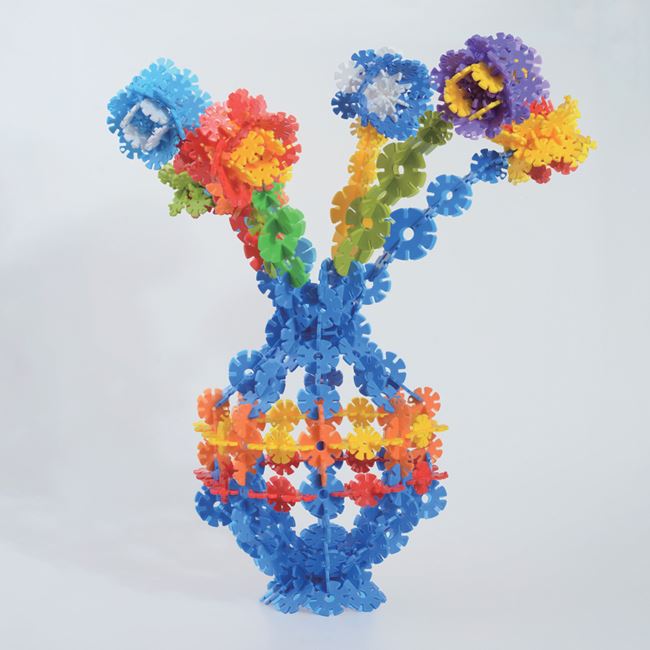 Ügyességi játék - kombinálja a különböző színű virágokat - 100 darab