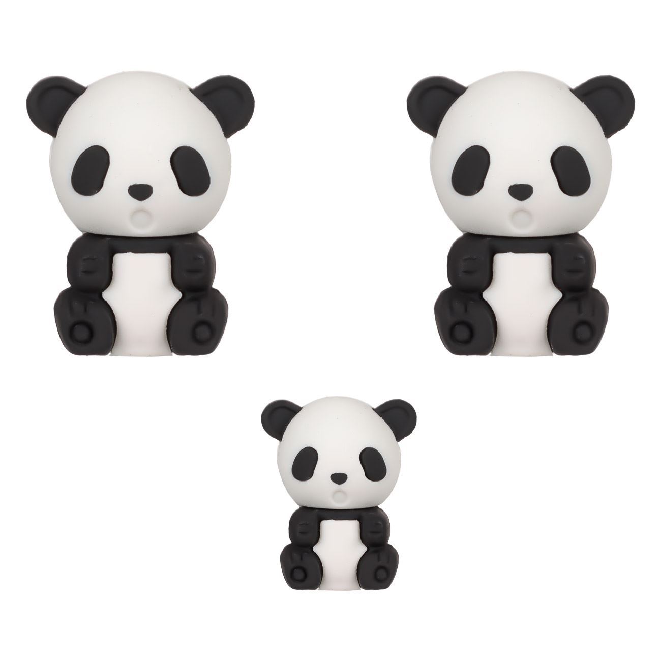 Panda macis radír készlet 3 db-os