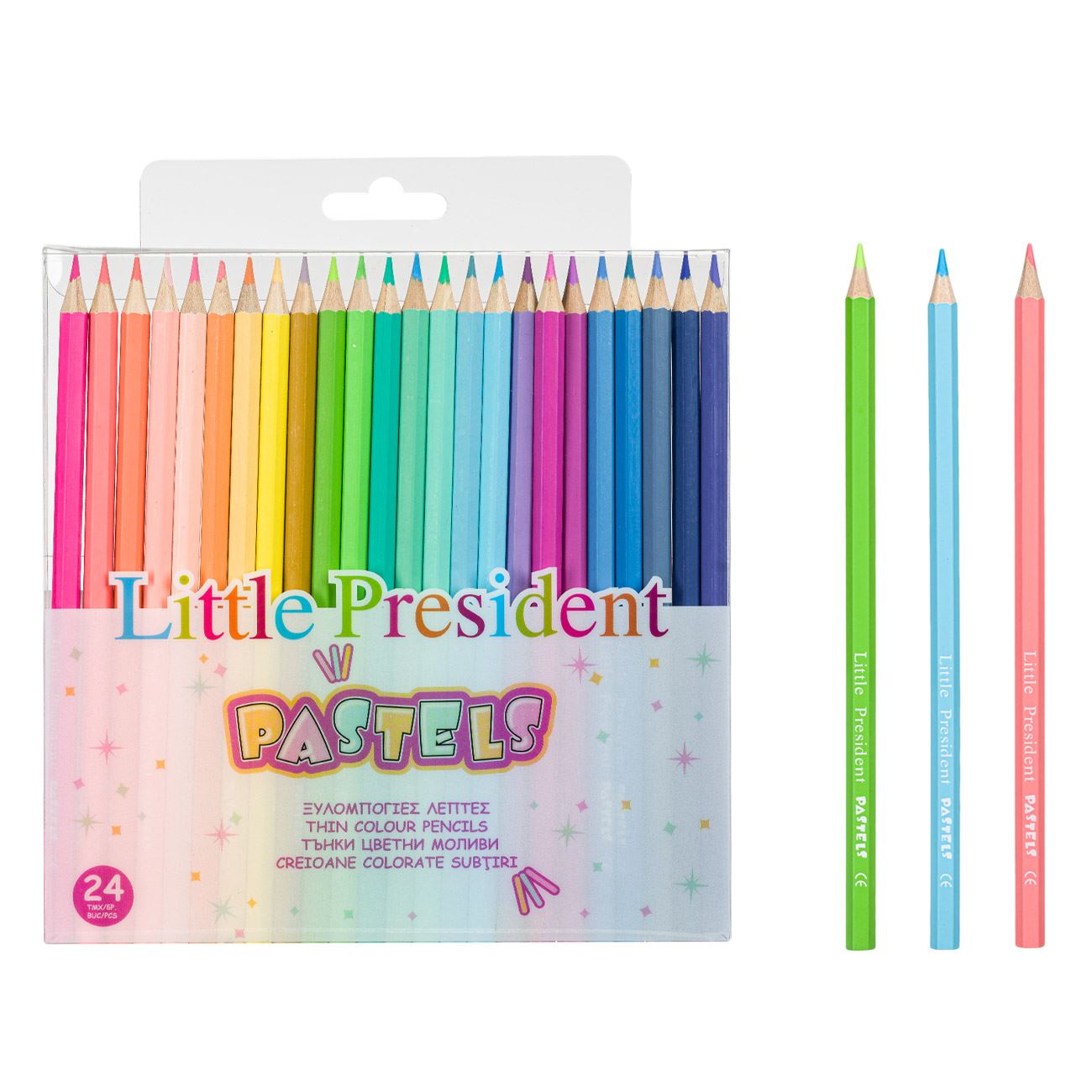Pasztell színű ceruzák 24 db