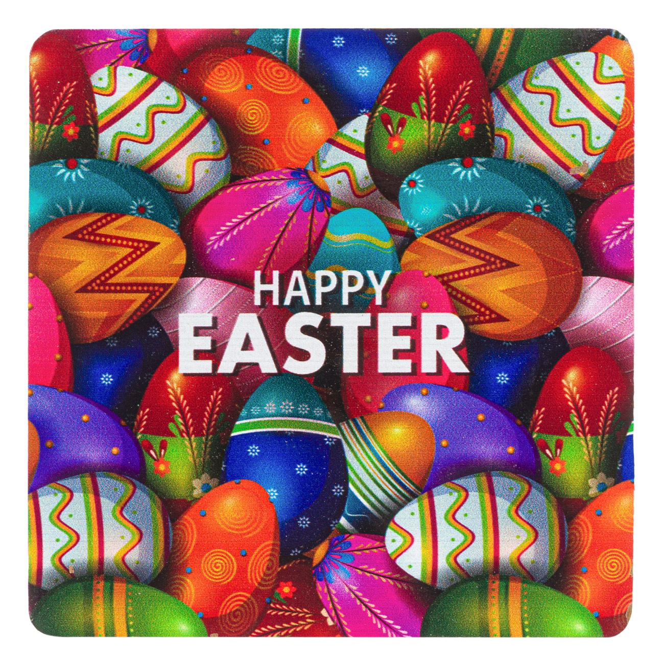 Kellemes húsvéti ünnepeket poháralátét 11x11 cm