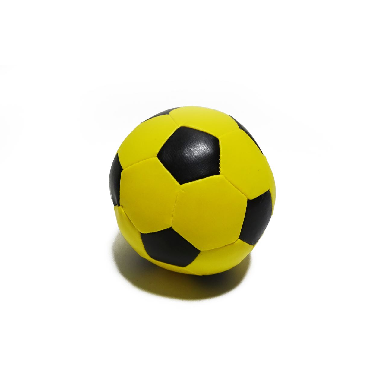 Műbőr labda babáknak Sárga/Fekete 10 cm