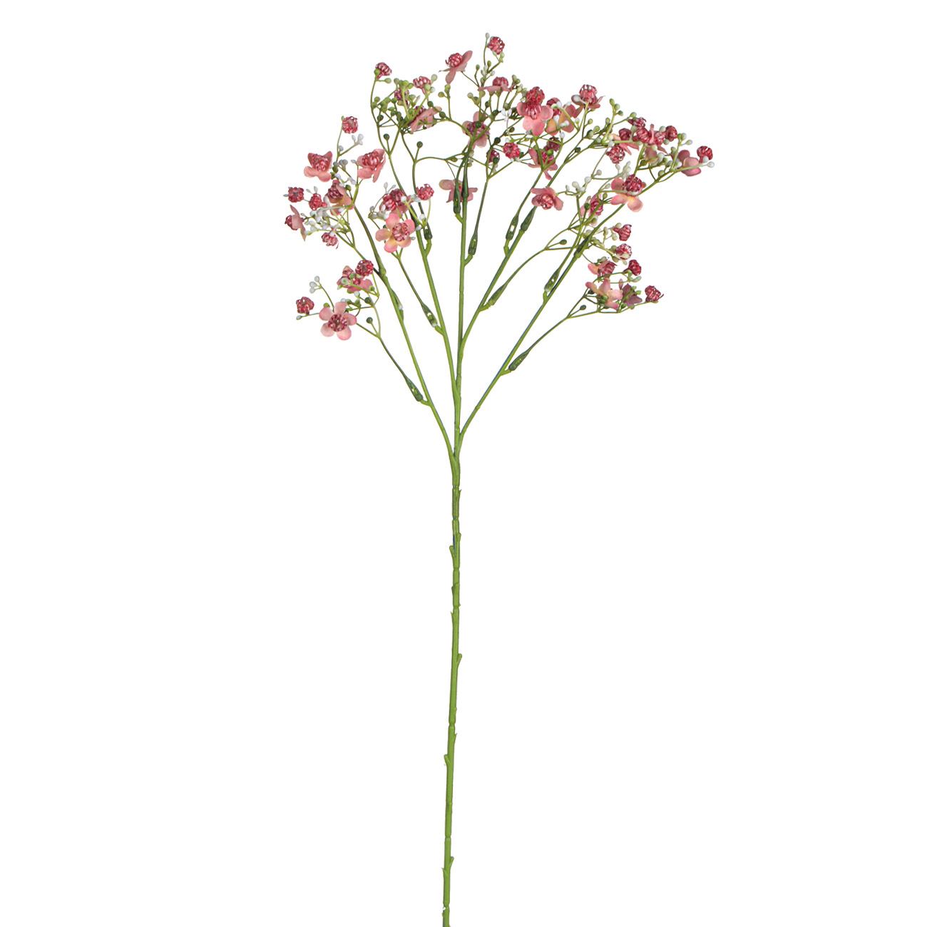 Rózsaszín apró virágos ág 50 cm