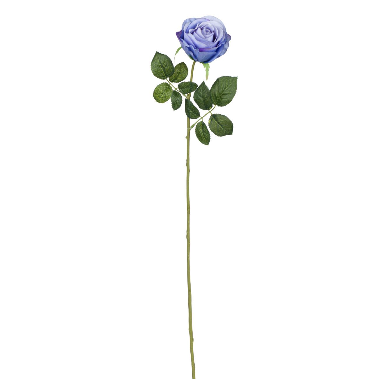 Virág Dekoratív Kék Lila Rózsa 67 cm
