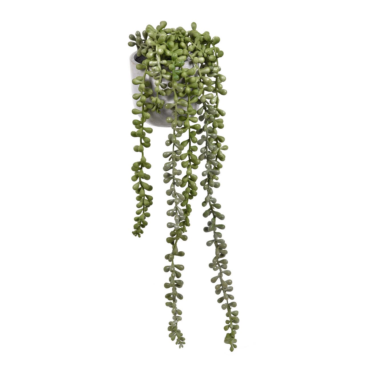 Dekoratív zöld művirág 45cm