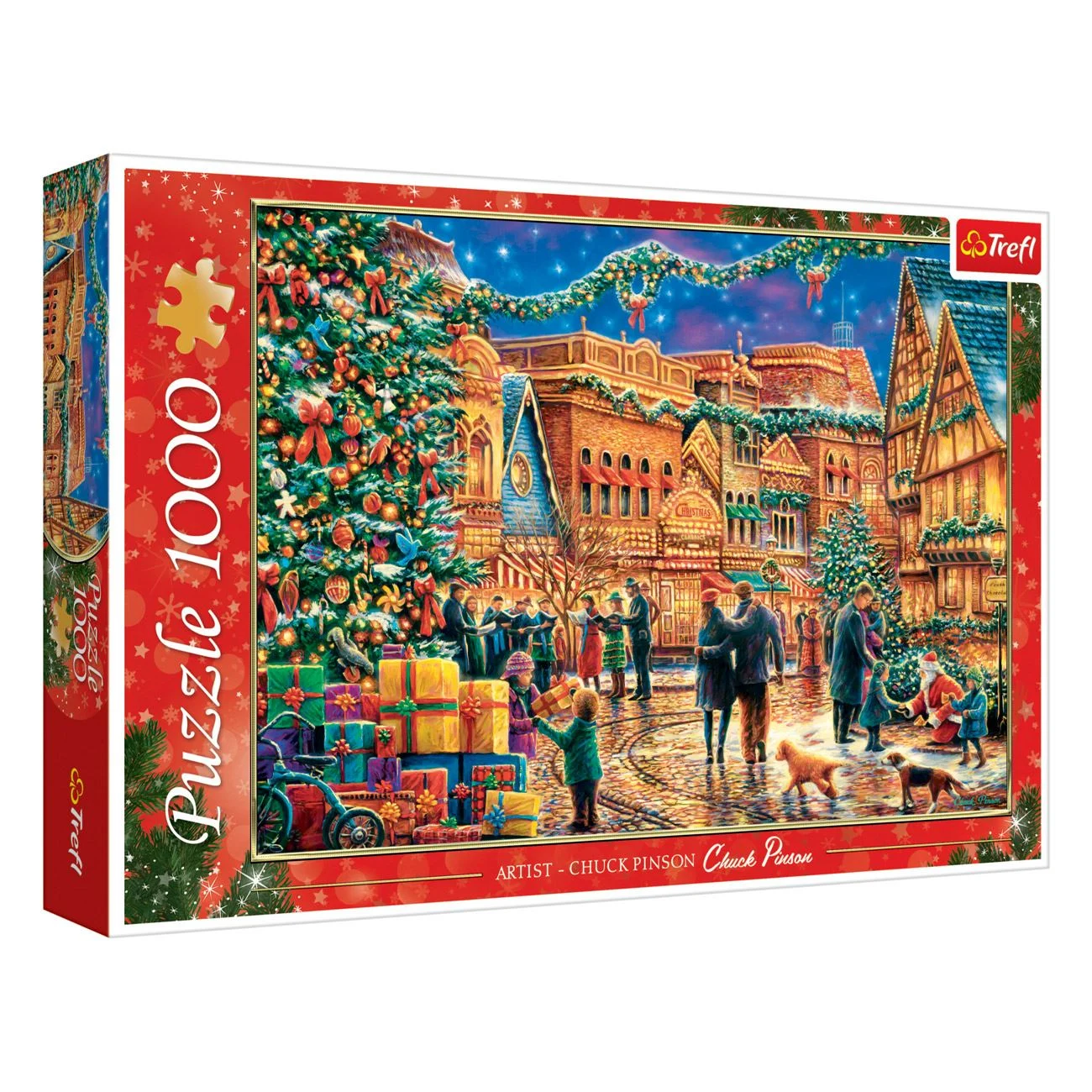 Karácsonyi puzzle Vintage Snowy City (1000 darab) - Trefl