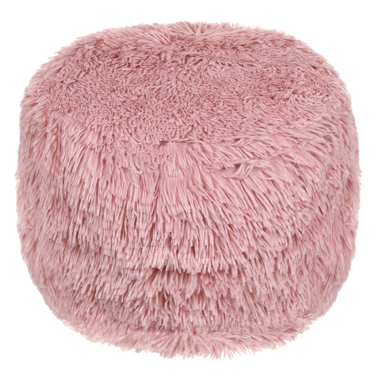 Pouf felfújható téli dekoráció puff rózsaszín 38x20cm