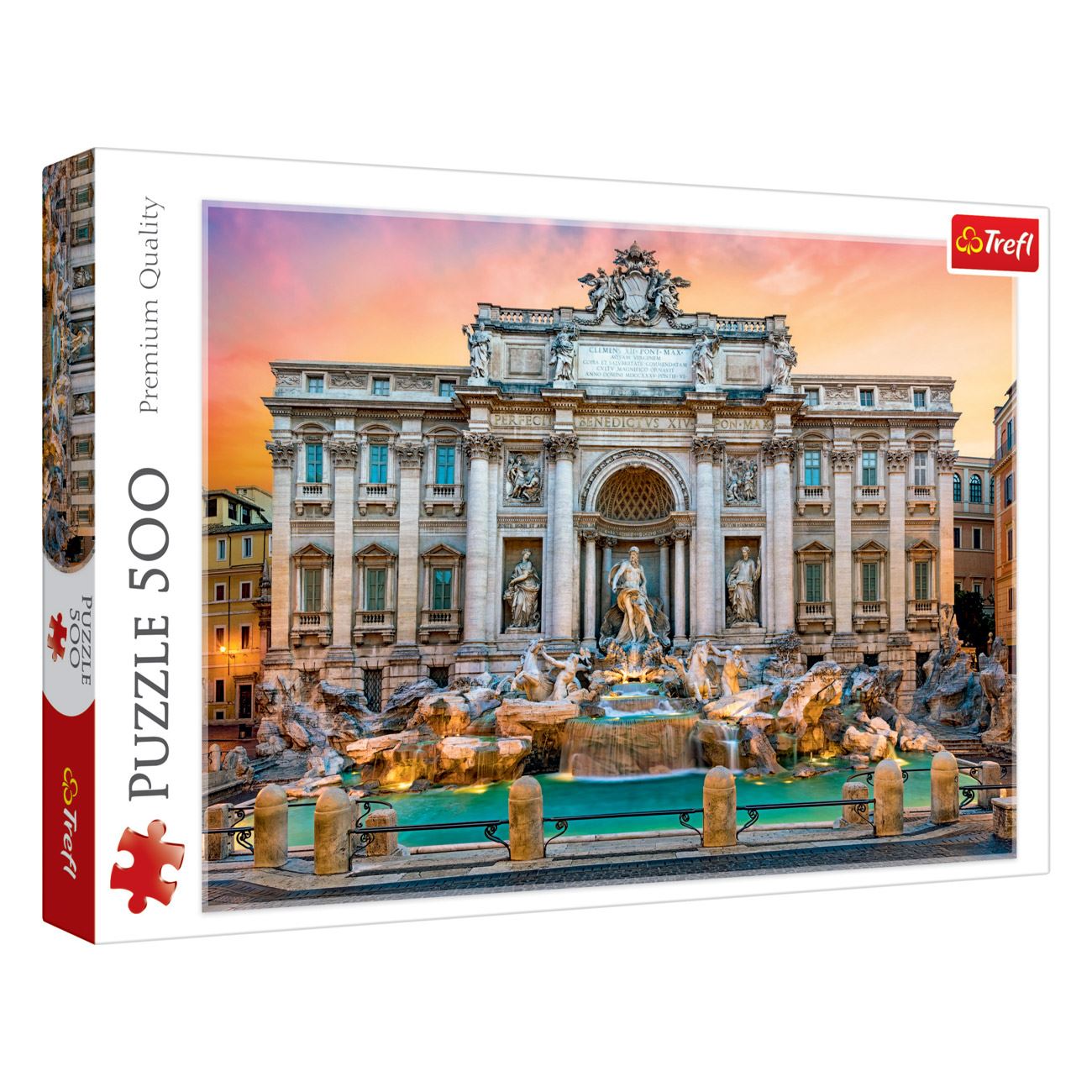 Puzzle - Róma, Trevi-kút (500 darab) - Trefl