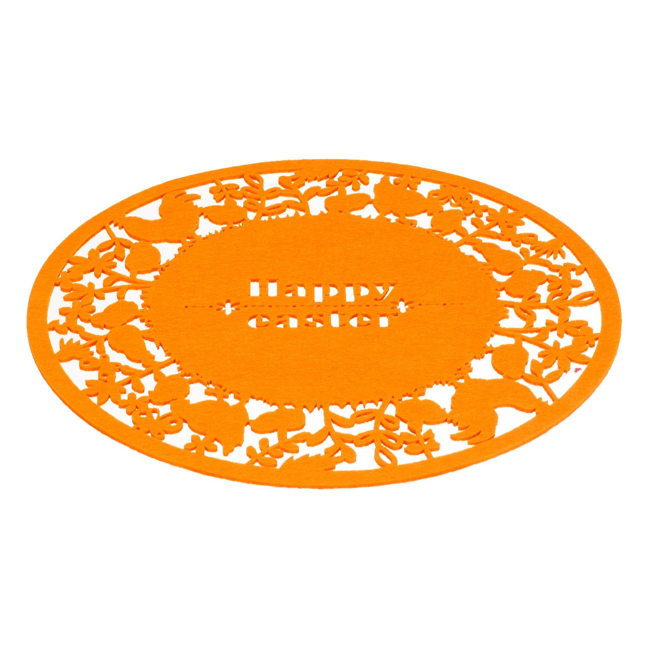 Húsvéti filc tányéralátét narancssárga 33 cm
