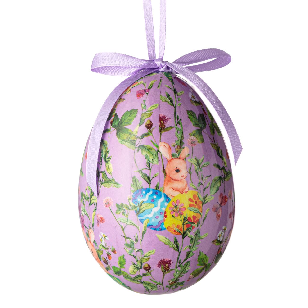 Húsvéti dekoratív tojás - kisnyuszi tojásokkal 10 cm