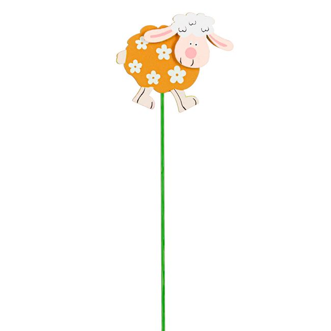 Virágcserép pálca narancs bárány 27 cm