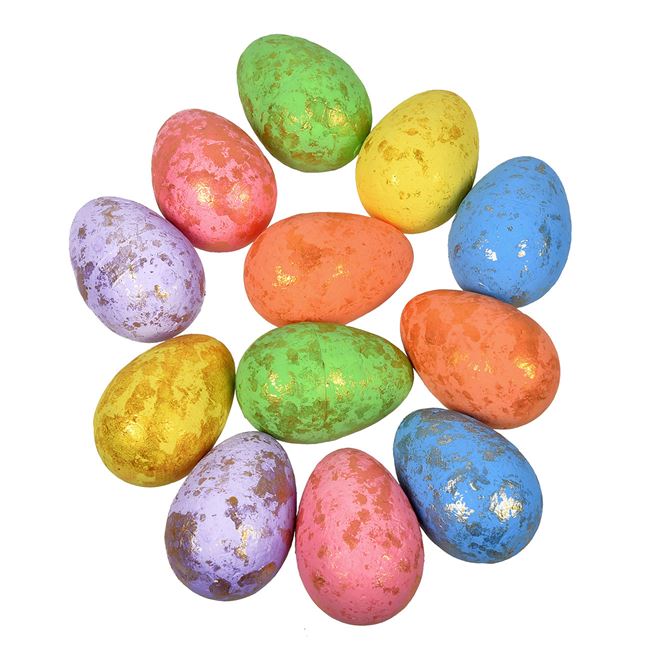 Húsvéti színes tojások 5 cm - 12 db