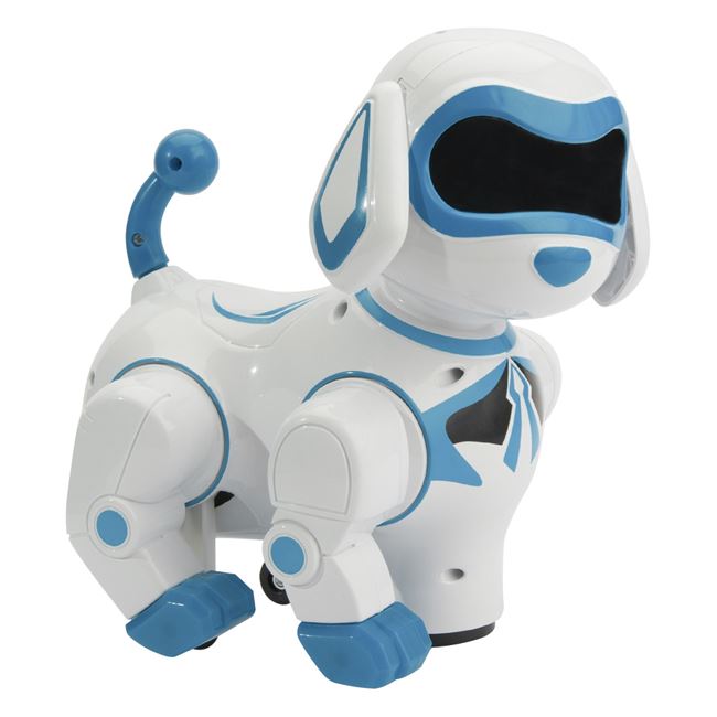 Intelligens robot kutya fénnyel 