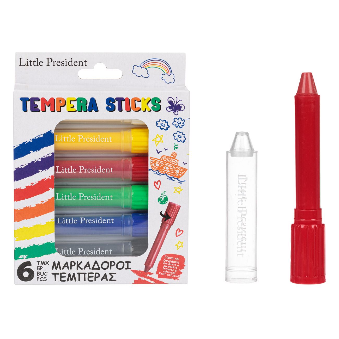 Tempera ceruza 6 színű