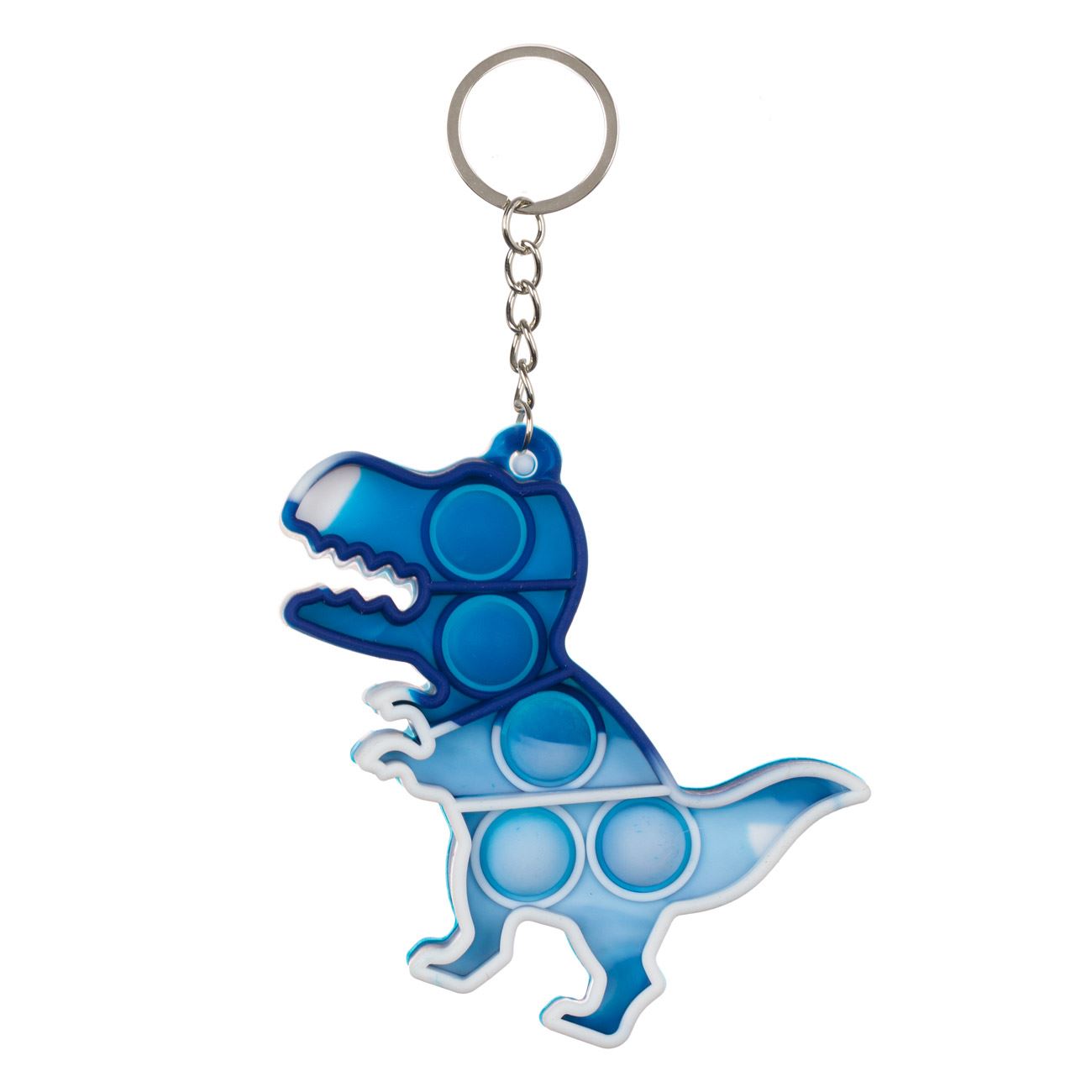 Kulcstartó kék dinoszaurusz Pop it 9,5 cm