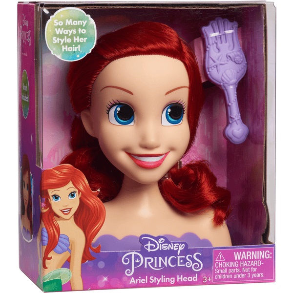 Disney -Ariel fodrász mini babafej 