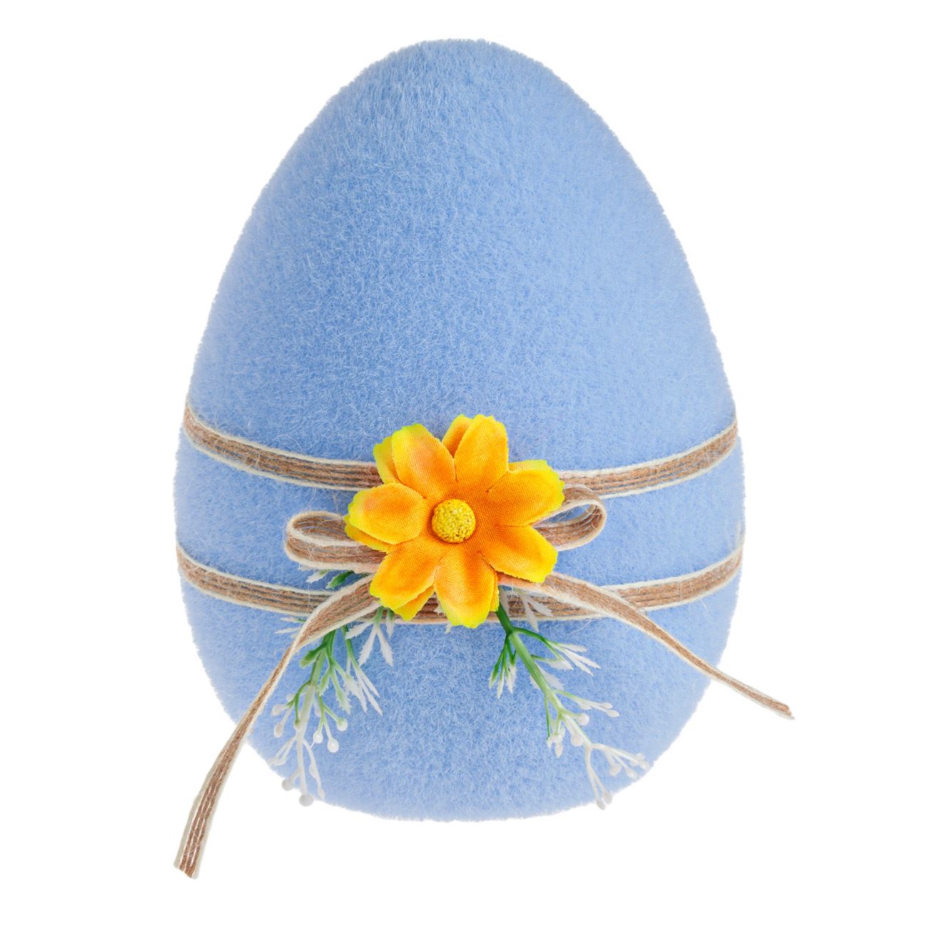 Kék hab nyúl dekoratív húsvéti figura 12x15cm