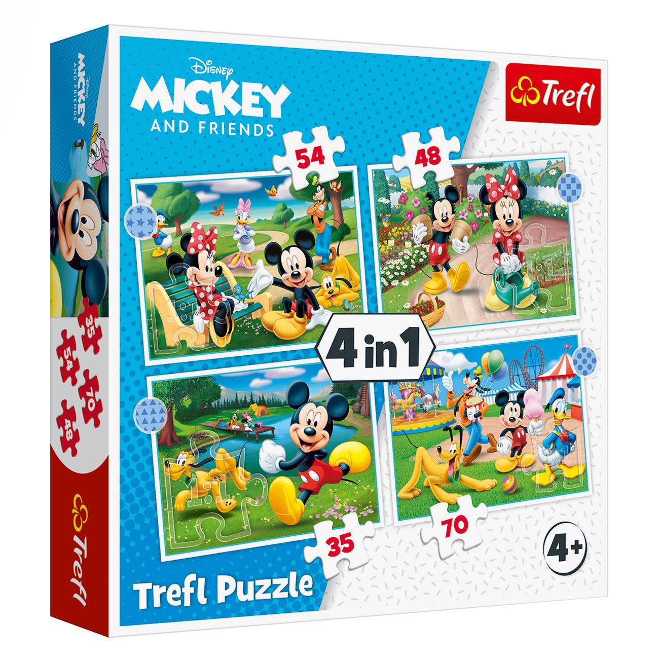 MICKEY & Barátai 4 az 1-ben puzzle - Trefl