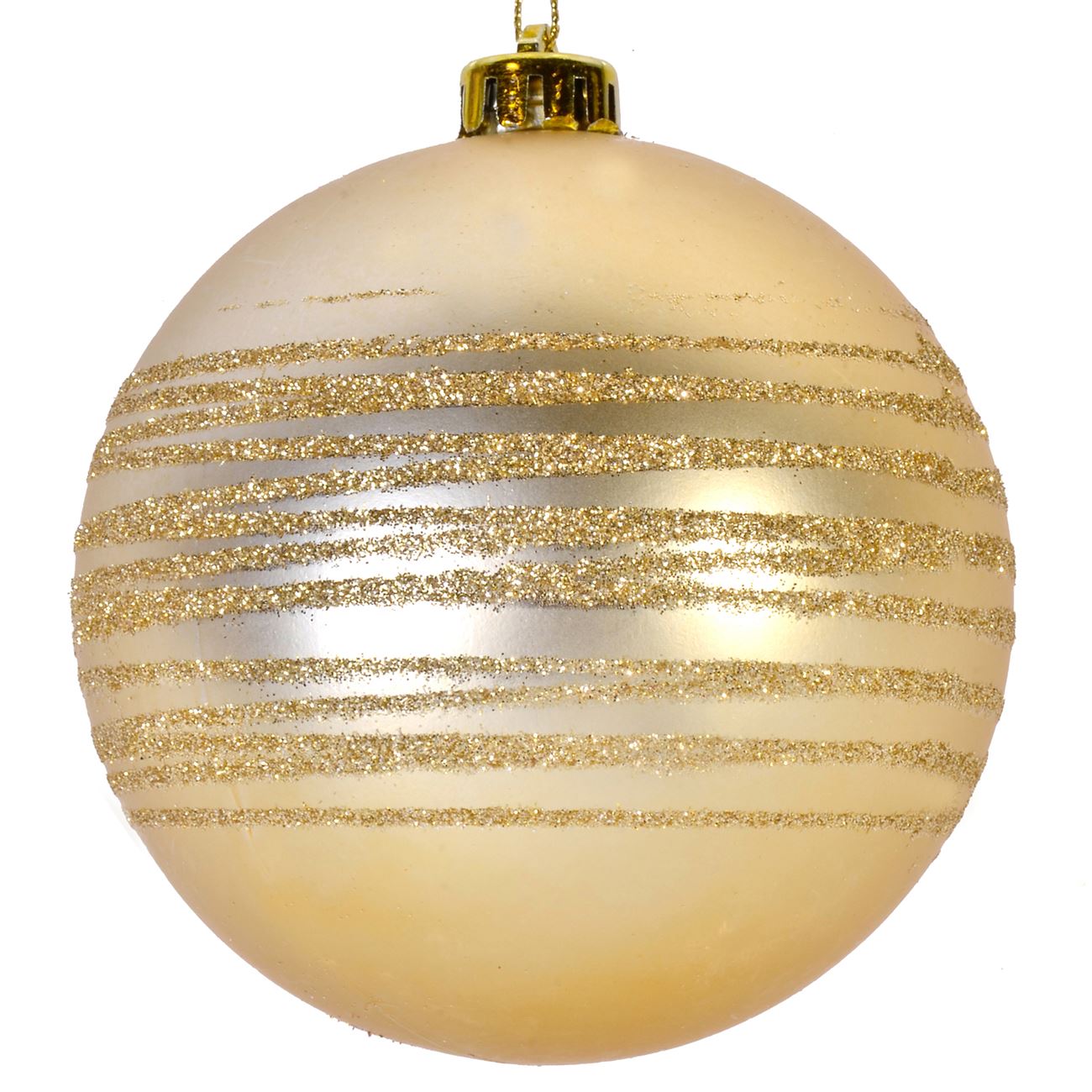 Arany karácsonyfa dísz 6 db 8 cm 