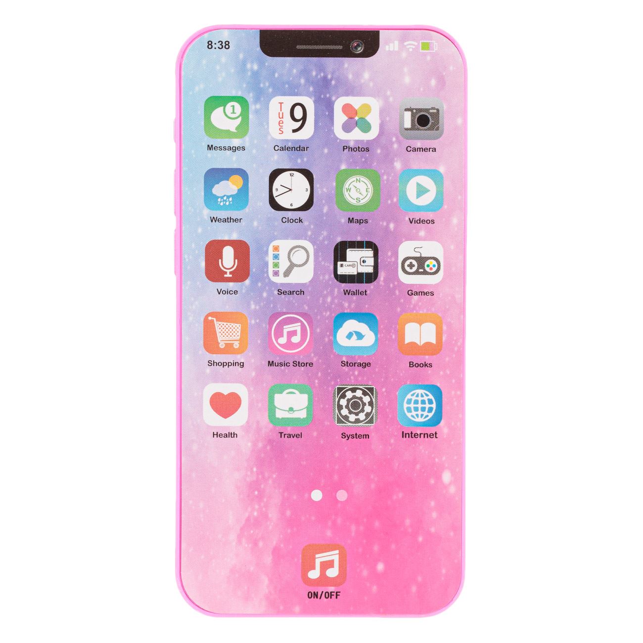 Játék okos telefon rózsaszín hanggal