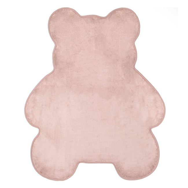 Mackó alakú gyermek szőnyeg - Rózsaszín 90x110cm