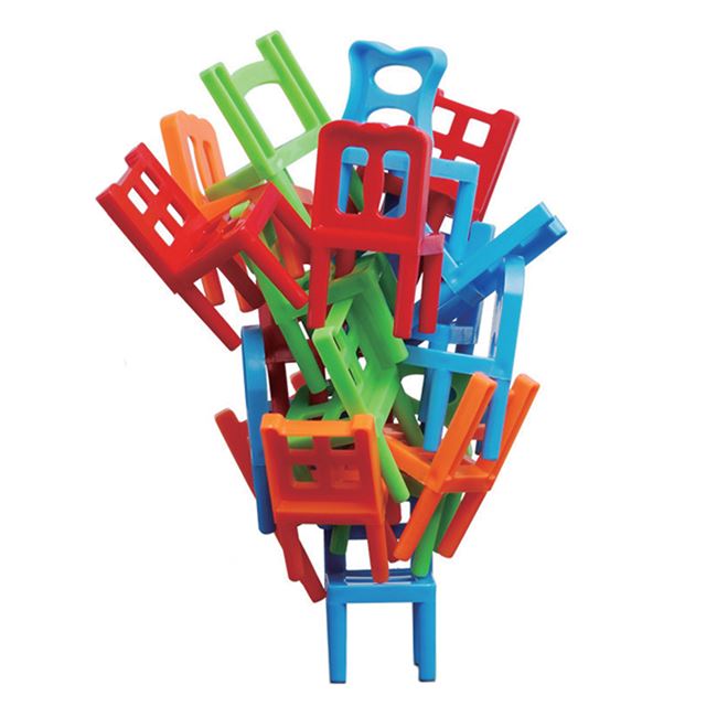 Ügyességi játék - különböző székek összekapcsolása Színek - 32 darab