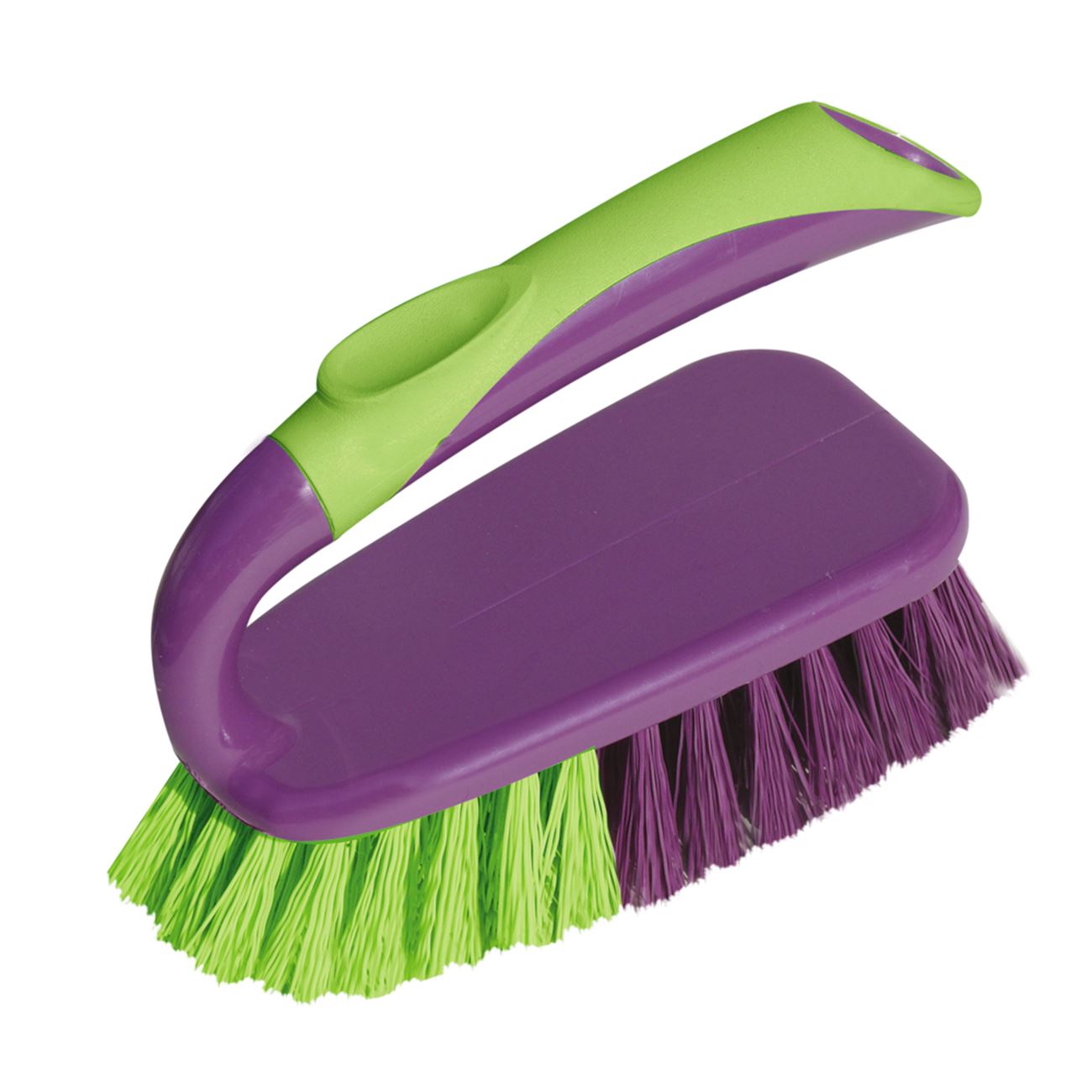 Tisztítókefe lila-zöld nyéllel