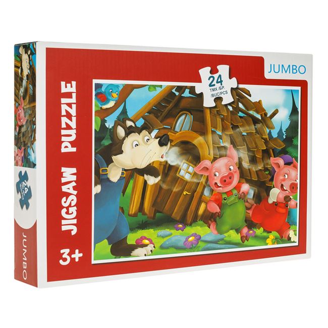 A három kismalac 24 db-os puzzle