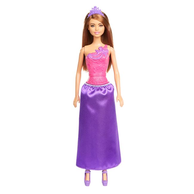 BARBIE hercegnő baba lila ruhában - Mattel
