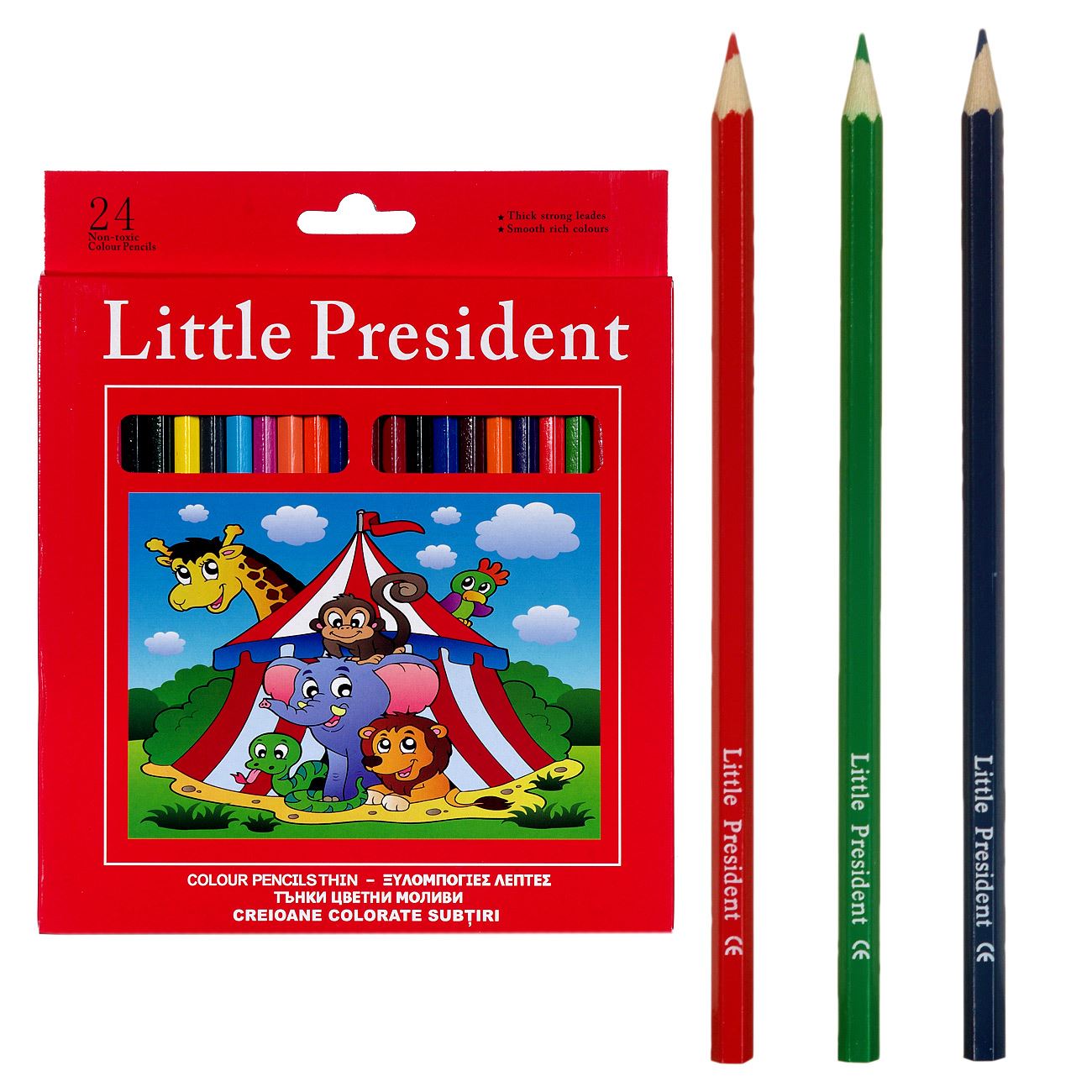 Little President 12 db-os színes ceruza készlet