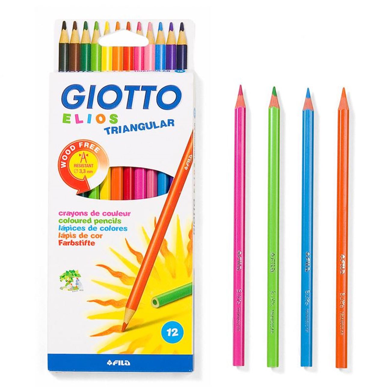 Giotto színes ceruza készlet 12 db-os