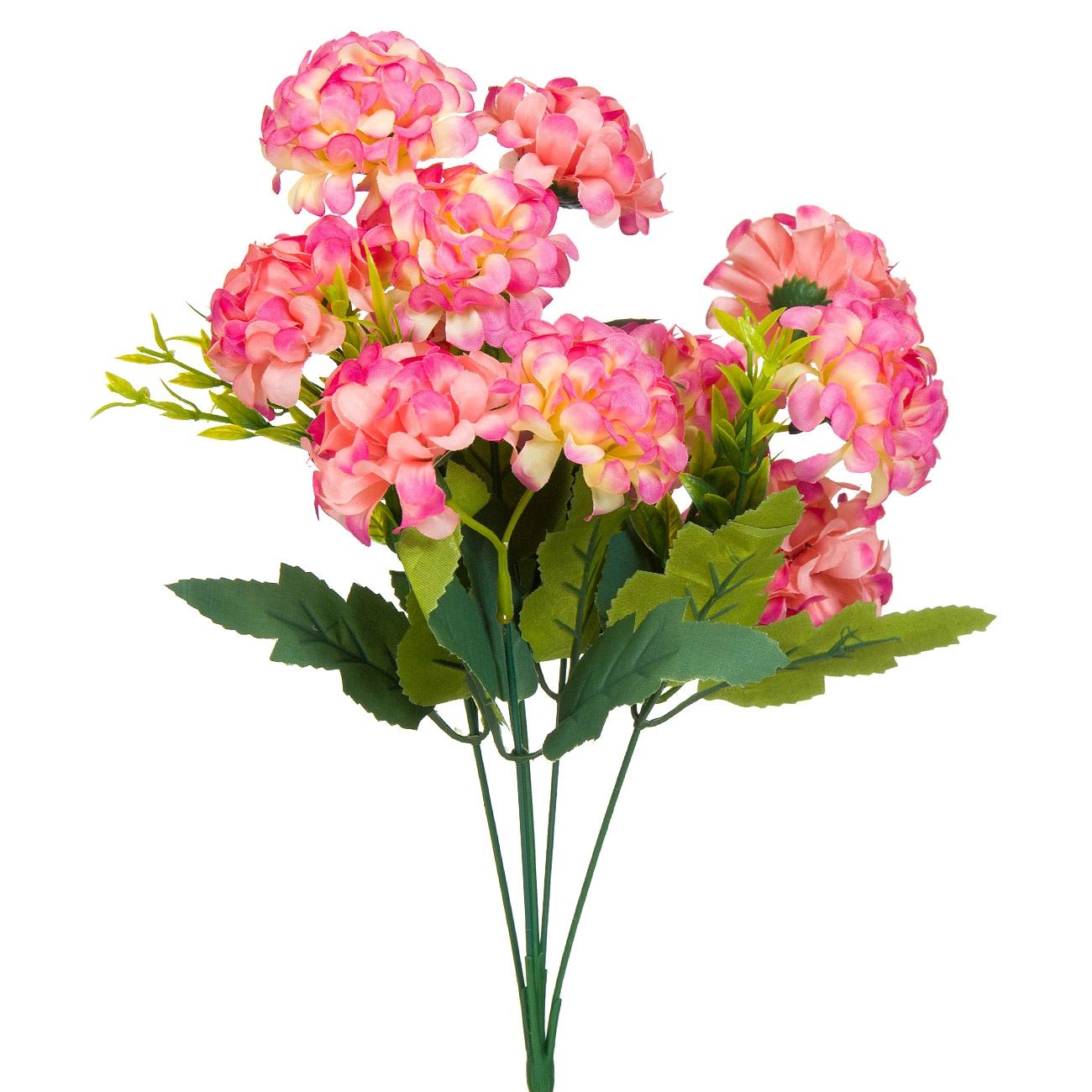 Csokros rózsaszín hortenzia művirág csokor 37 cm