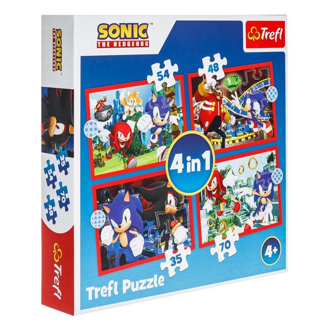 Puzzle Sonic A sündisznó 4 az 1-ben - Trefl